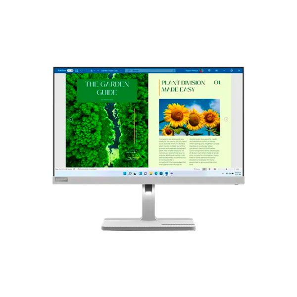 Монитор Lenovo L24m-40 23.8" Full HD 100 Гц/ 4 мс/ Серебристый photo 1
