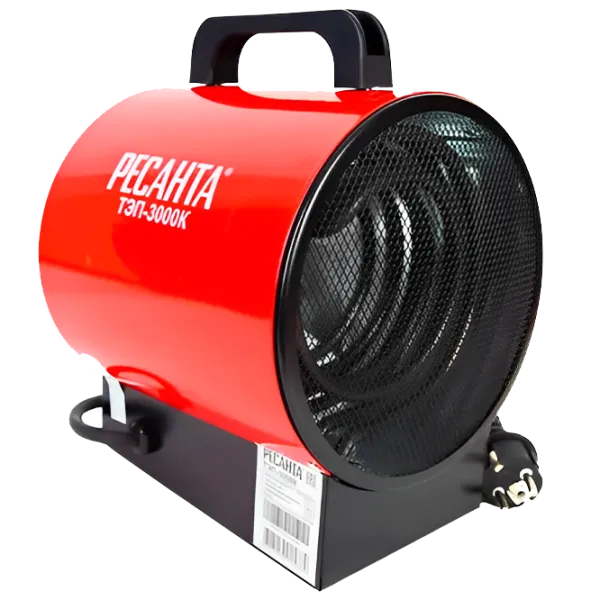 Aerotermă Electrică Resanta TEP-3000K 3000 W/ 30 m²/ 300 m³/ h photo 1