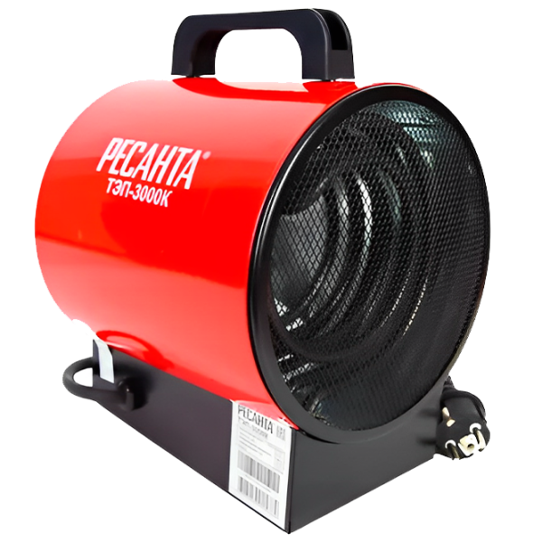 Aerotermă Electrică Resanta TEP-3000K 3000 W/ 30 m²/ 300 m³/ h photo 1