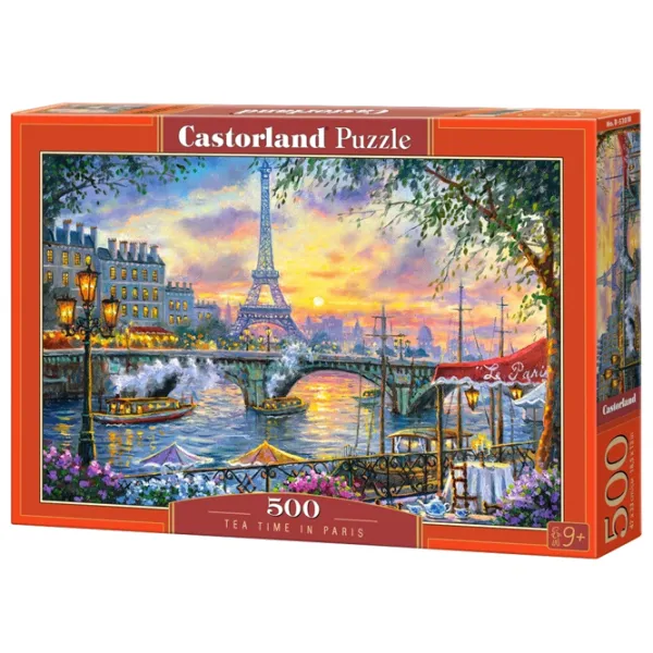 Puzzle 2D Castorland Tea Time in Paris 9+/ Numărul de piese: 500 photo 1
