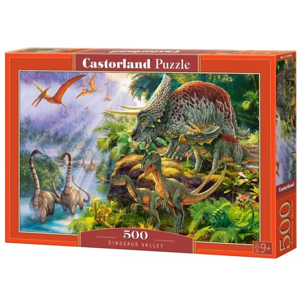 Puzzle 2D Castorland Dinosaur Valley 9+/ Numărul de piese: 500 photo 1