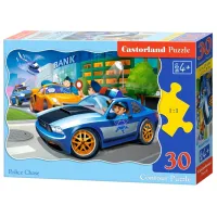 Puzzle 2D Castorland Police Chase 4+/ Numărul de piese: 30