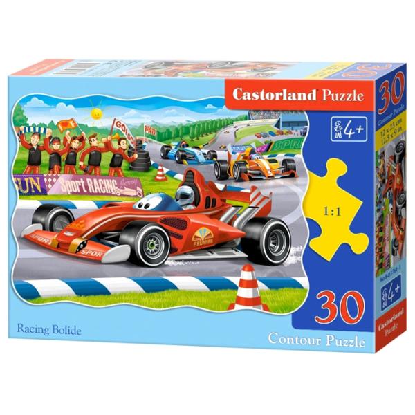 Puzzle 2D Castorland Racing Bolide 4+/ Numărul de piese: 30 photo 1