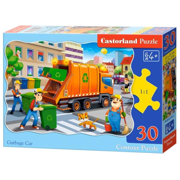 Пазл 2D Castorland Garbage Car 4+/ Количество деталей: 30 photo 1