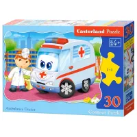 Пазл 2D Castorland Ambulance Doctor 4+/ Количество деталей: 30