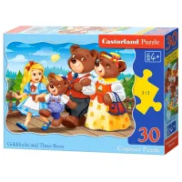 Puzzle 2D Castorland Goldilocks and Three Bears 4+/ Numărul de piese: 30