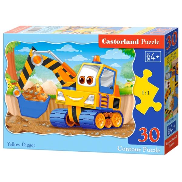 Пазл 2D Castorland Yellow Digger 4+/ Количество деталей: 30 photo 1