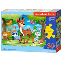 Puzzle 2D Castorland A Deer and Friends 4+/ Numărul de piese: 30