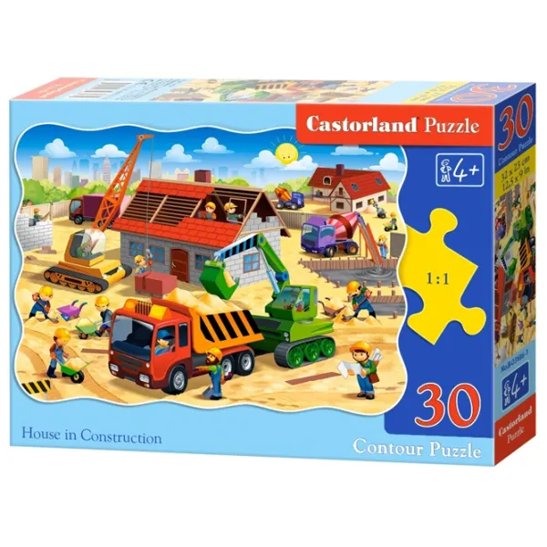 Puzzle 2D Castorland House in Construction 4+/ Numărul de piese: 30 photo 1