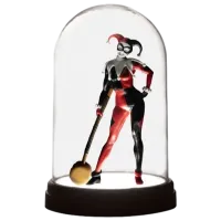 Lampă de masă fan Paladone Harley Quinn Bell Jar Black