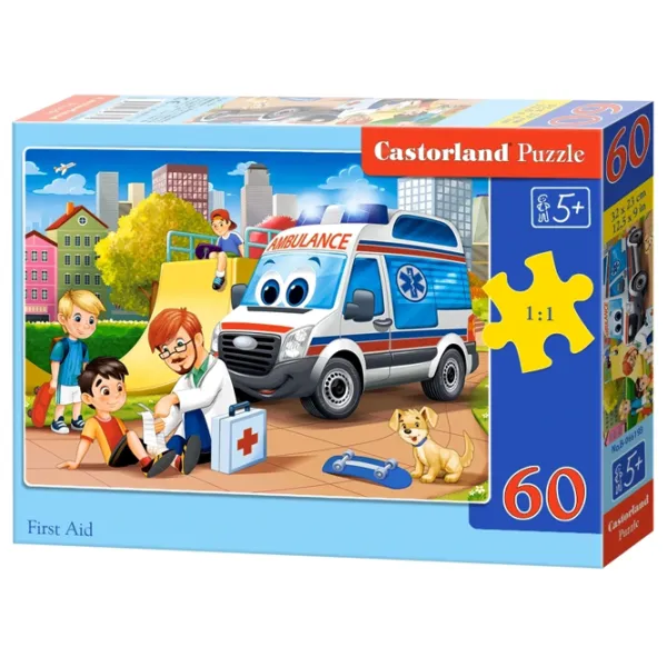 Puzzle 2D Castorland First Aid 5+/ Numărul de piese: 60 photo 1