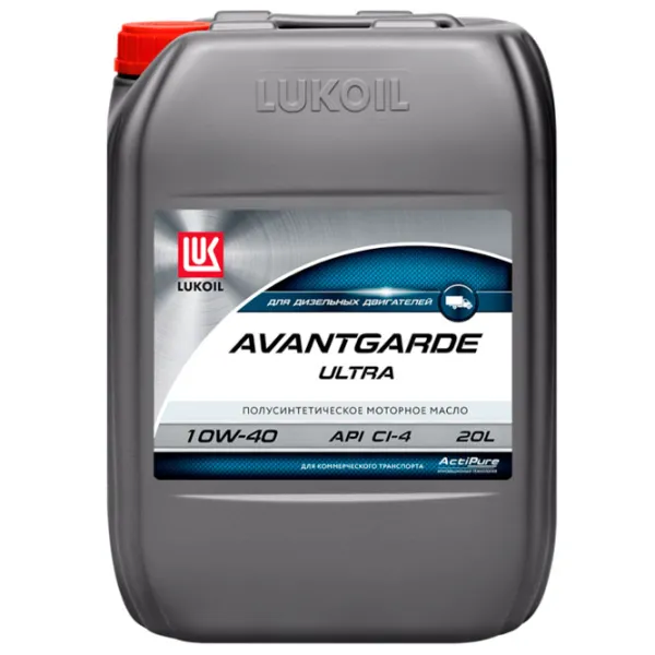 Моторное масло Lukoil 10W-40 Avantgarde Ultra CI-4/ SL 10W-40 20 л полусинтетическое photo 1