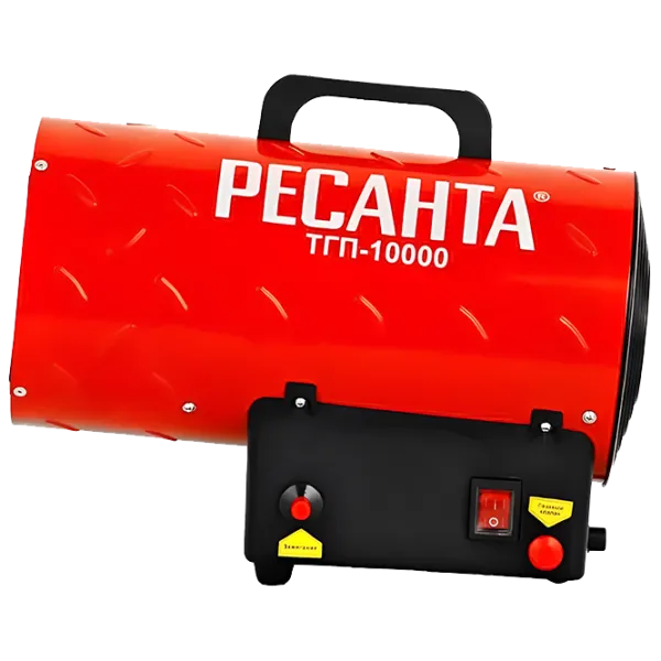 Тепловая пушка на газе Resanta ТГП-10000 10000 Вт/ 100 м²/ 500 м³/ ч photo 1