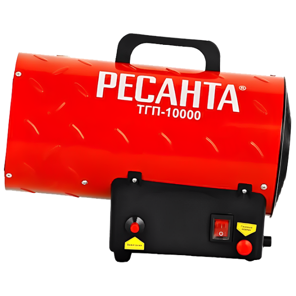 Тепловая пушка на газе Resanta ТГП-10000 10000 Вт/ 100 м²/ 500 м³/ ч photo 1