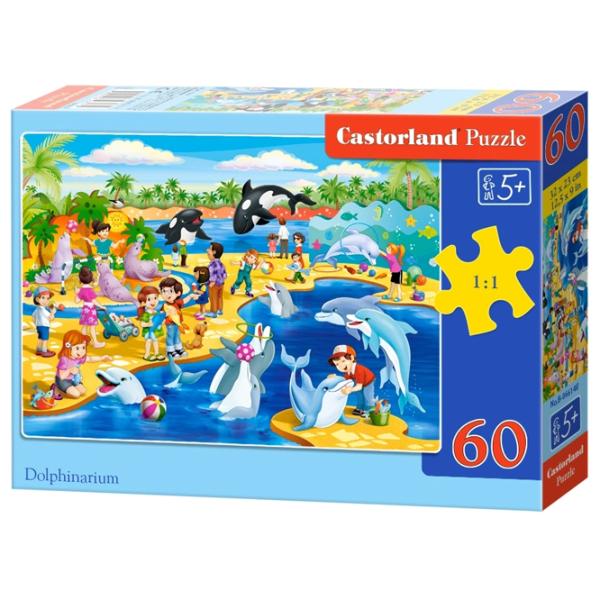 Puzzle 2D Castorland Dolphinarium 5+/ Numărul de piese: 60 photo 1