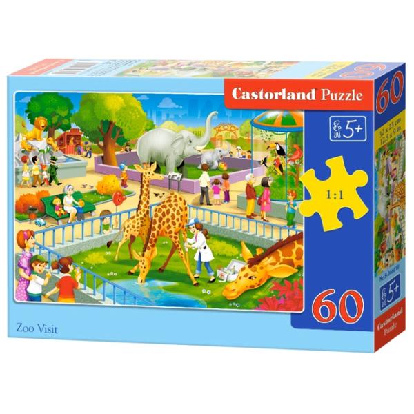 Puzzle 2D Castorland Zoo Visit 5+/ Numărul de piese: 60 photo 1