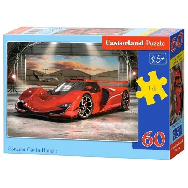 Пазл 2D Castorland Concept Car in Hangar 5+/ Количество деталей: 60 photo 1