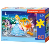 Puzzle 2D Castorland Cinderella 5+/ Numărul de piese: 60
