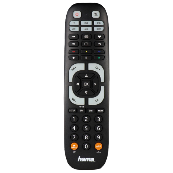 Telecomandă pentru televizor Universal 40074 6in1 Black photo 1