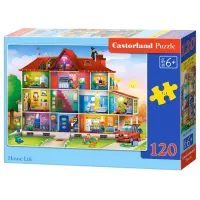Пазл 2D Castorland House Life 6+/ Количество деталей: 120