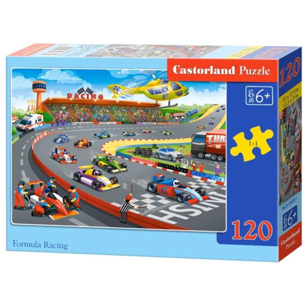 Puzzle 2D Castorland Formula Racing 6+/ Numărul de piese: 120 photo 1