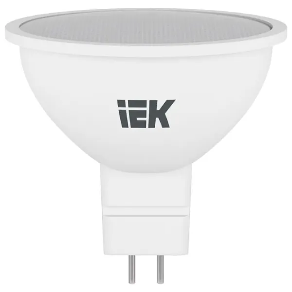 Лампочка светодиодная IEK MR16 LLE-MR16-9-230-30-GU5 GU5.3/ 9 Вт/ 3000 K/ 810лм/ White photo 1