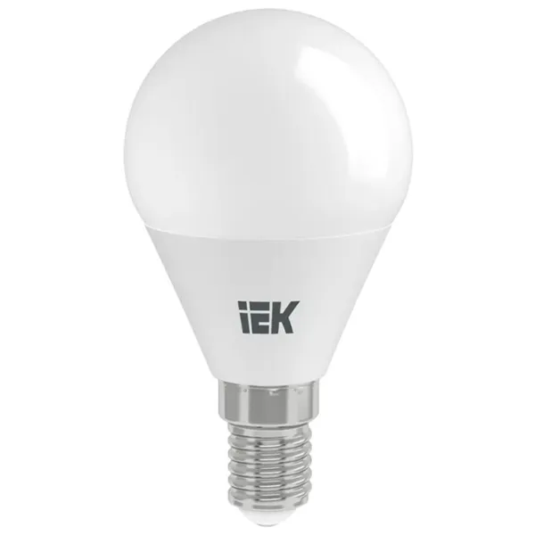 Лампочка светодиодная IEK G45 LLE-G45-9-230-30-E14 E14/ 9 Вт/ 3000 K/ 810лм/ Yellow photo 1 Лампочка светодиодная IEK G45 LLE-G45-9-230-30-E14 E14/ 9 Вт/ 3000 K/ 810лм/ Yellow photo 1
