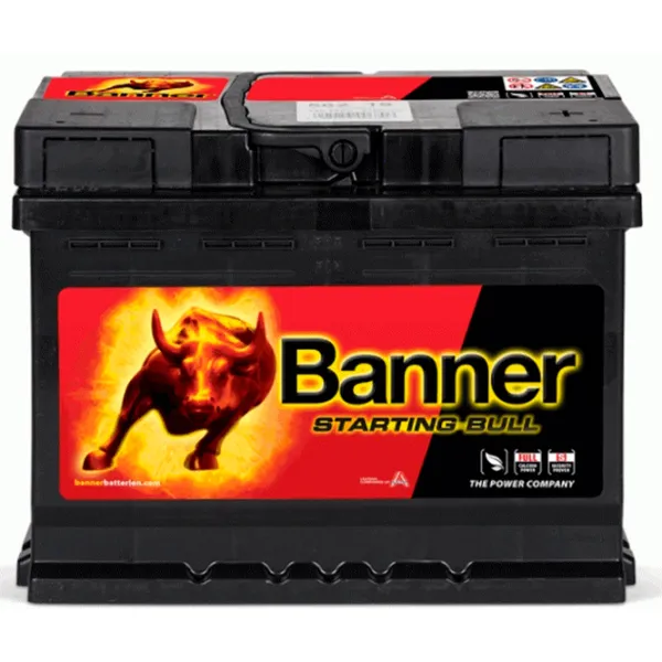 Авто аккумулятор Banner 62 Ah Starting Bull 510A photo 1 Авто аккумулятор Banner 62 Ah Starting Bull 510A photo 1