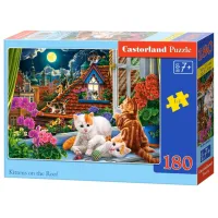 Puzzle 2D Castorland Kittens on the Roof 7+/ Numărul de piese: 180