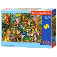 Puzzle 2D Castorland Amazing Animals 7+/ Numărul de piese: 180