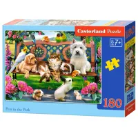 Puzzle 2D Castorland Pets in the Park 7+/ Numărul de piese: 180