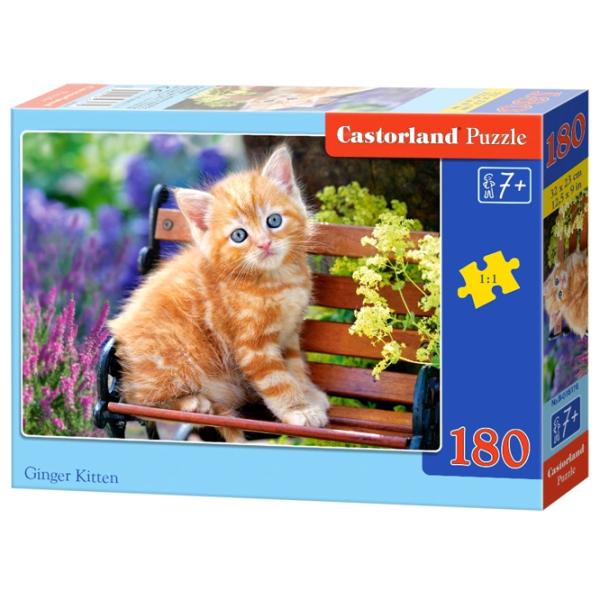 Puzzle 2D Castorland Ginger Kittens 7+/ Numărul de piese: 180 photo 1