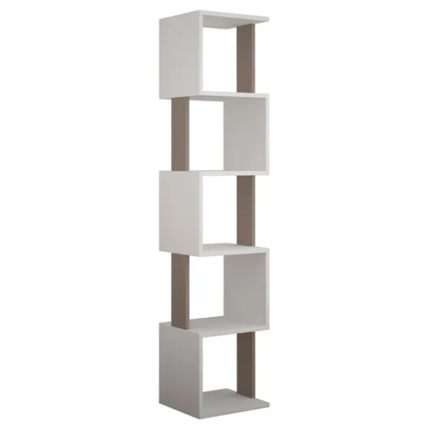 Стеллаж Showdeko Piri 161см x 35см x 30см cm/ ЛДСП/ White photo 1