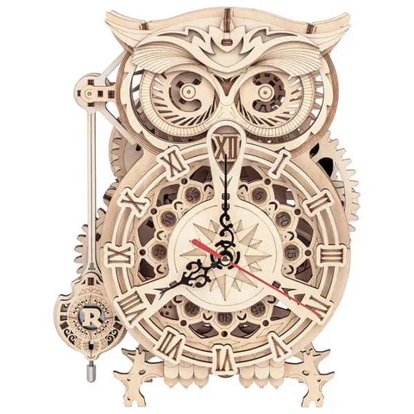 Puzzle 3D ROKR Owl Clock 14+/ Numărul de piese: 161 photo 1