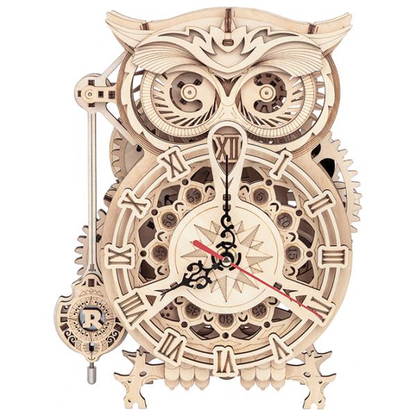 Puzzle 3D ROKR Owl Clock 14+/ Numărul de piese: 161 photo 1