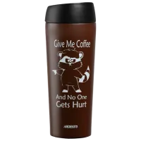 Термокружка Ardesto Coffee Time Raccoon Коричневый 0.45л