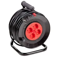 Удлинитель на катушке Lemira U16-01 50 м Черный