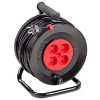 Удлинитель на катушке Lemira U16-01 70 м Черный