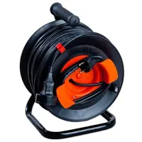 Удлинитель на катушке Lemira U16-03 50 м Черный