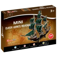 Puzzle 3D CubicFun Queen Annes Revenge 5+/ Numărul de piese: 24