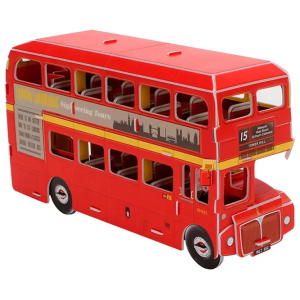 Пазл 3D CubicFun Double Decker Bus 8+/ Количество деталей: 66 photo 1