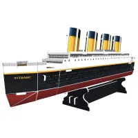 Puzzle 3D CubicFun Titanic 6+/ Numărul de piese: 30