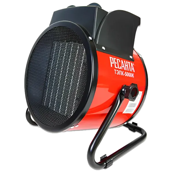 Тепловая пушка Электрическая Resanta ТЭПК-5000K 5000 Вт/ 50 м²/ 400 м³/ ч photo 1 Тепловая пушка Электрическая Resanta ТЭПК-5000K 5000 Вт/ 50 м²/ 400 м³/ ч photo 1