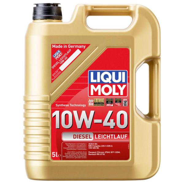 Моторное масло Liqui Moly 10W-40 Diesel Leichtlauf 10W-40 5 л полусинтетическое photo 1