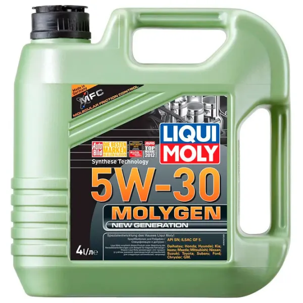 Моторное масло Liqui Moly 5W-30 Molygen New Generation 5W-30 4 л синтетическое photo 1 Моторное масло Liqui Moly 5W-30 Molygen New Generation 5W-30 4 л синтетическое photo 1