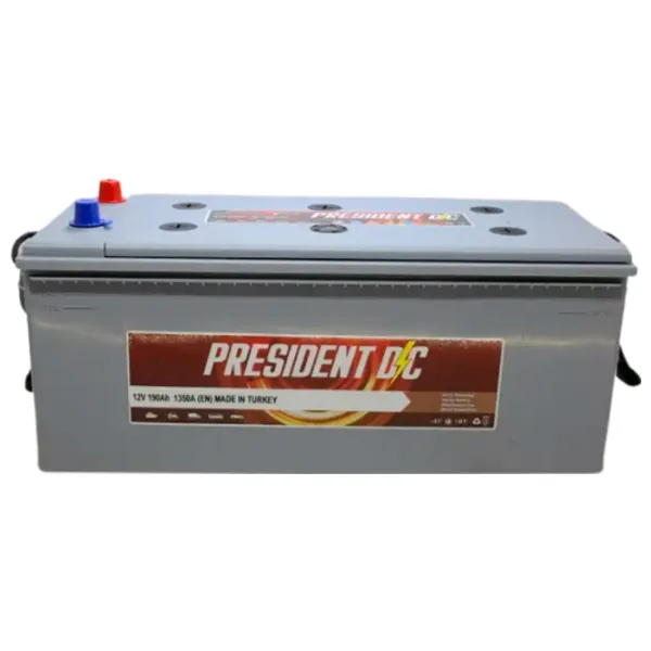 Авто аккумулятор PRESIDENT DC 190Ah 1350A photo 1 Авто аккумулятор PRESIDENT DC 190Ah 1350A photo 1