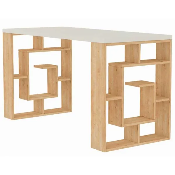 Masă de birou Showdeko Labirent PAL/ Oak photo 1