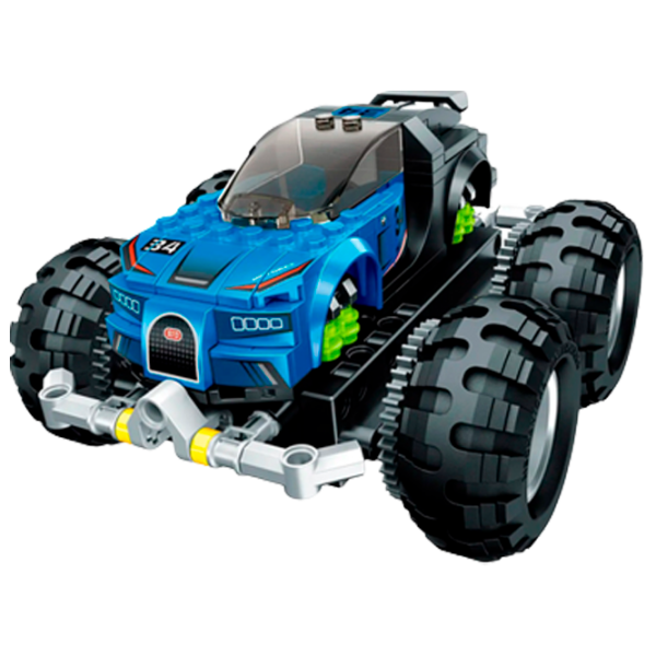 Конструктор с радиоуправлением XTech Off-Road Monster Truck Автомобиль/ Синий photo 1