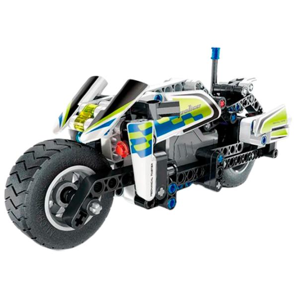 Конструктор XTech Pull Back Police Motorbike Транспорт/ Белый photo 1