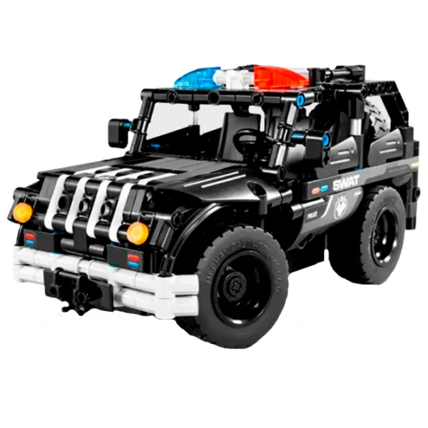 Конструктор с радиоуправлением XTech 2 in 1 Police Car Автомобиль/ Черный photo 1 Конструктор с радиоуправлением XTech 2 in 1 Police Car Автомобиль/ Черный photo 1